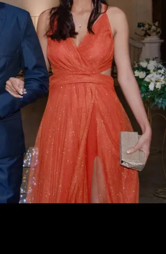 Vestido madrinha terracota