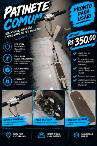 Patinete tradicional <br>