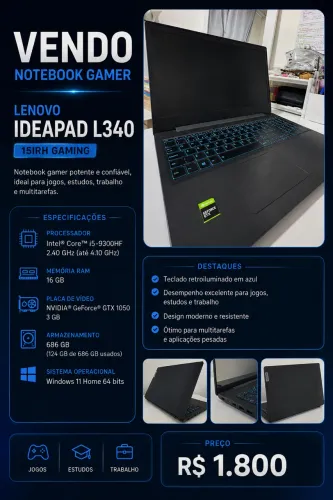 Notebook Lenovo IdeaPad L340