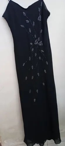 Vestido longo preto