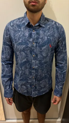 Camisa Reserva Original Estampada Manga Longa Tam. M - Nunca usada (com etiqueta)