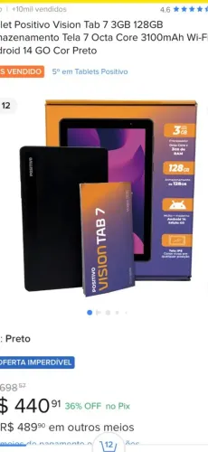 Tablet positivo vision tab 7