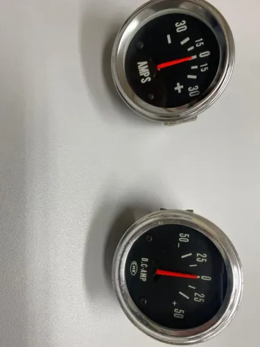 Amperímetro analógico antigo (automotivo) - 2 unidades