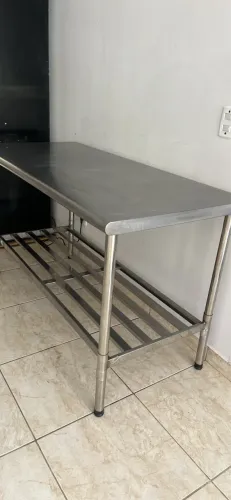 Mesa de Inox Seminova - 1,50 m x 0,70 m