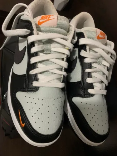 Tênis Nike Dunk low orange swooh - original