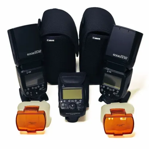 Kit 2 Flash Canon 600 EXII-RT + 1 transmiter ST-E3-RT + (Brindes)