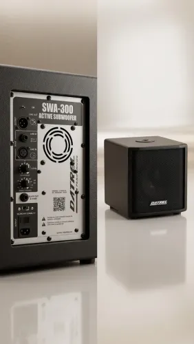 2 Subwoofers Ativos Datrel SWA-300 12? 300W - Pouco Uso