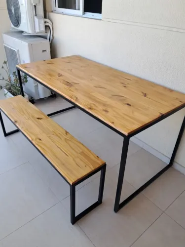 Mesa estilo industrial 