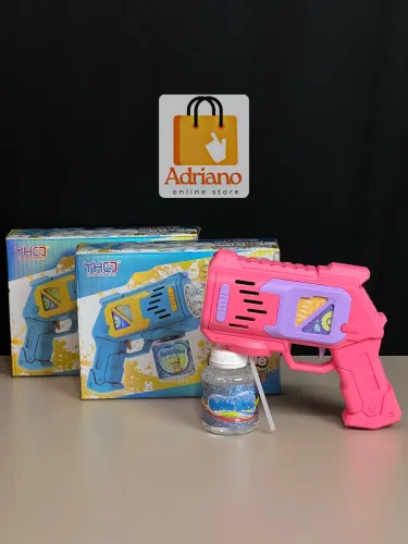 Brinquedo lança bolha de sabão 