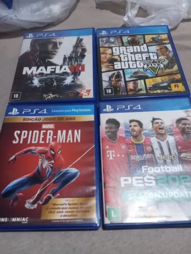 Kit com 4 jogos ps4