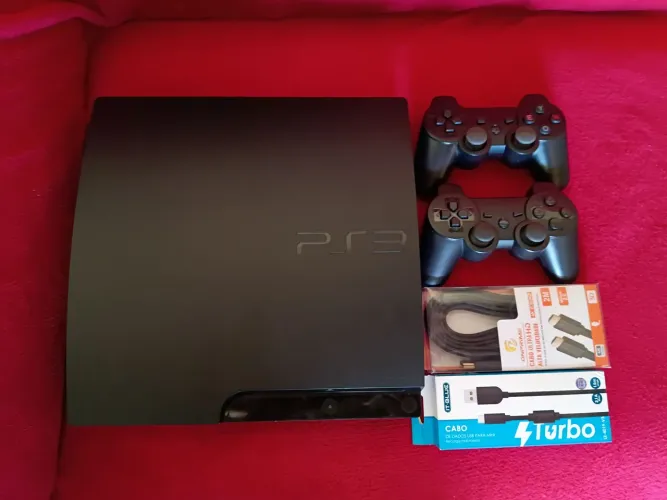 PS3 Slim 320GB com Defeito(Oxidação nas Trilhas)-Para Conserto ou Peças- VALOR A NEGOCIAR