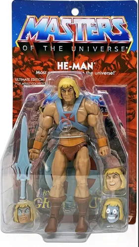 Boneco Ultimate He-Man (Club Grayskull) Masters of the Universe Super7 Novo LEIA