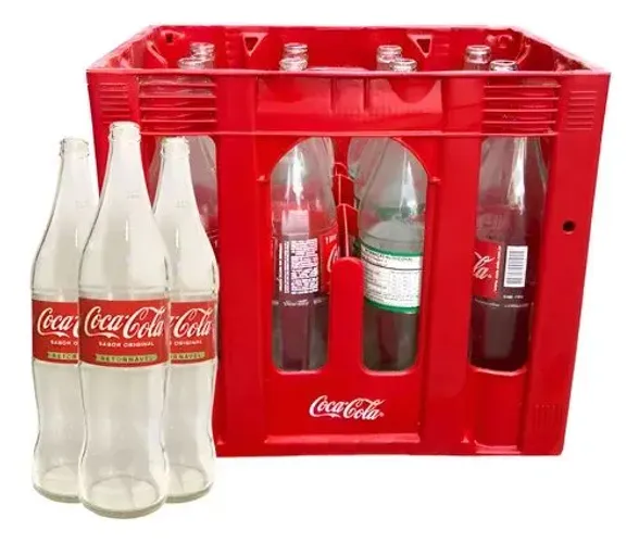 Engradado Coca-Cola c/ 24 cascos de vidro