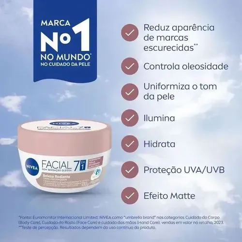 Hidratante facial Nívea 