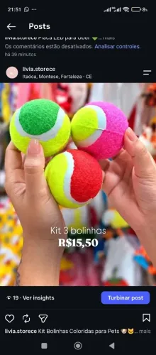 Kit 3 bolinhas para jogar ou pet