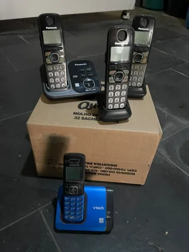 Telefone sem Fio com 3 ramais