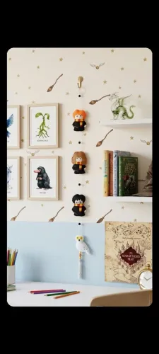 Móbile Harry Potter em feltro, decoração de quartos, escritório, porta maternidade.....