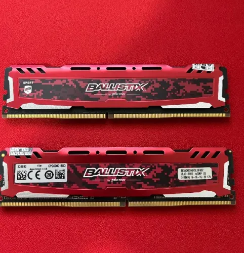 2 Memória RAM 4GB DDR4 Ballistix Sports, 2400Mhz