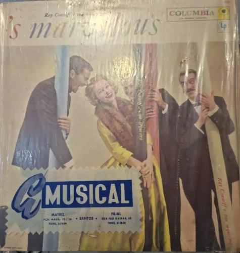 LP Vinil Ray Conniff"s Marvelous anos 50 - Relíquia histórica de Santos - Orquestra Jazz 