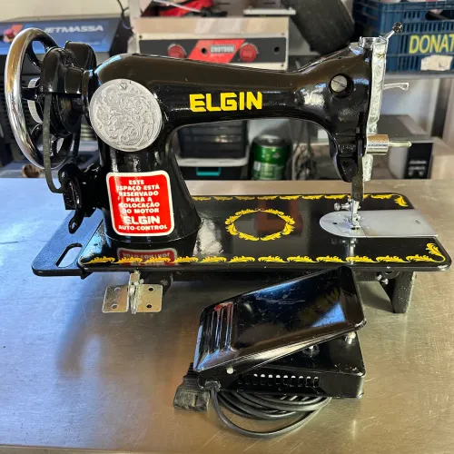 MÁQUINA DE COSTURA ELGIN AUTO-CONTROL - TOTALMENTE RESTAURADA | ESTADO DE NOVA