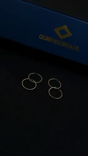 Brincos Argolas Ouro 18K