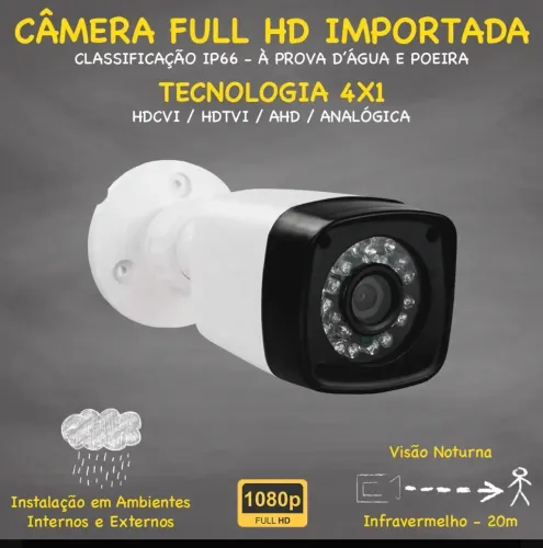 Kit completo câmera de segurança intelbras 