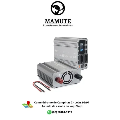 Inversor Conversor 12v Para 220v 1000w Onda Senoidal Pura