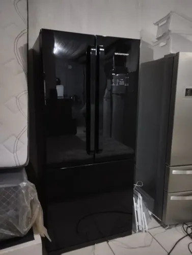 Geladeira Brastemp Preta 3 portas (syde by syde)