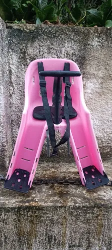 Cadeira infantil bicicleta dianteiro rosa