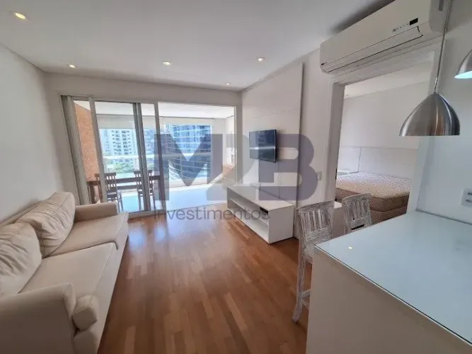 Apartamento para locação Itaim Bibi, 1 dormitório, 1 suite, 1 sala, 2 banheiro e i vaga de