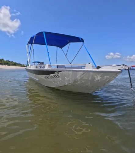 LANCHA DE ALUMÍNIO 5m - MERCURY SEA PRO 30HP - CONJUNTO COMPLETO