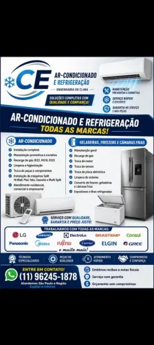 Ar condicionado e refrigeração geladeira freezer