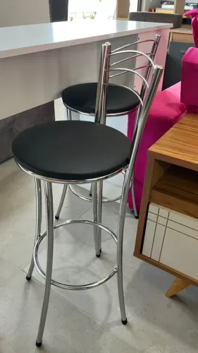 BANQUETA CROMADA DIRETO DE FÁBRICA