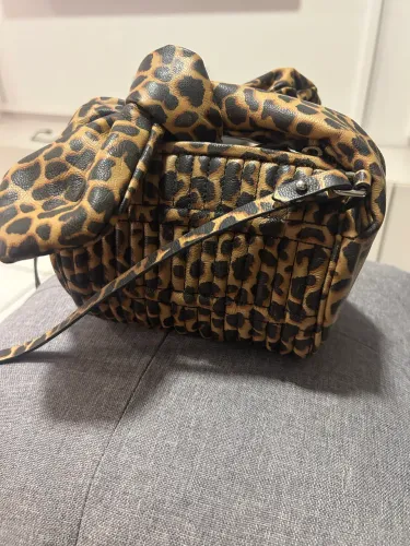 Bolsa Schutz original animal print couro pequena estilosa