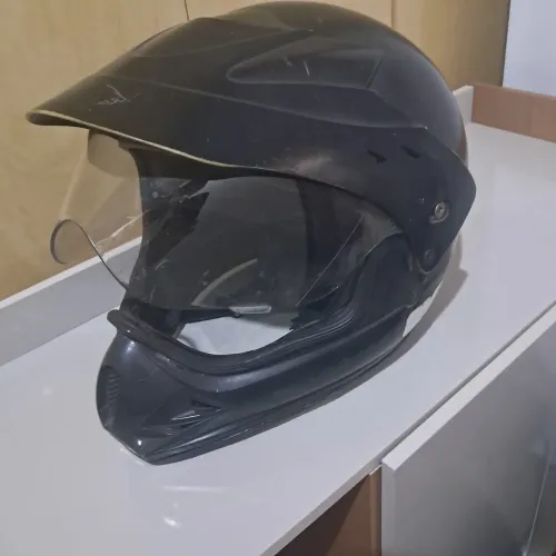 Capacete motocross numero 60