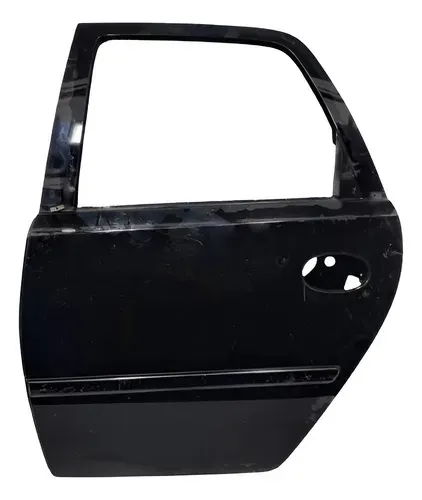 Porta Traseira Esquerda Meriva Preto 2003 2011 459 Traseira Esquerda Preto