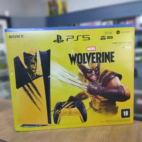 Playstation 5 Slim 825GB edição Wolverine lacrado/novo