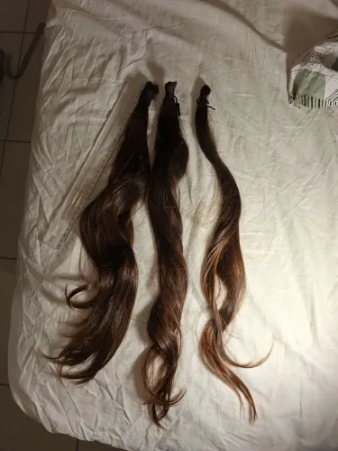Cabelo humano natural 
