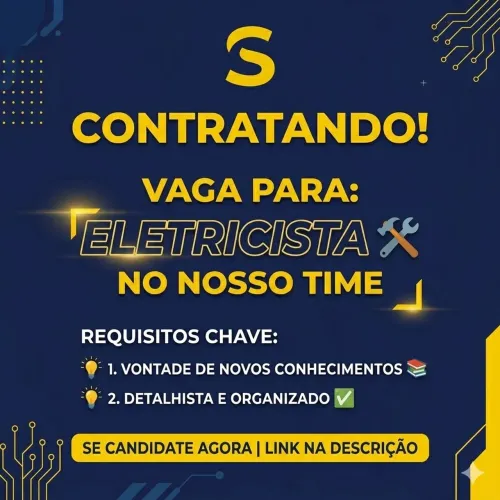 Vaga de eletricista em Mogi das Cruzes