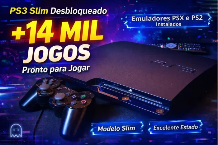 Playstation 3 Slim 500gb Desbloqueado HEN
