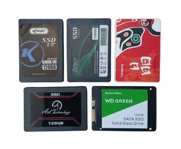 Lote 5 SSDs com Defeito para Reparo, Projetos ou Retirada de Peças