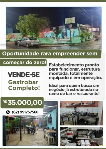 VENDE-SE GASTROBAR/SANDUICHERIA COMPLETO - MADRE GERMANA II