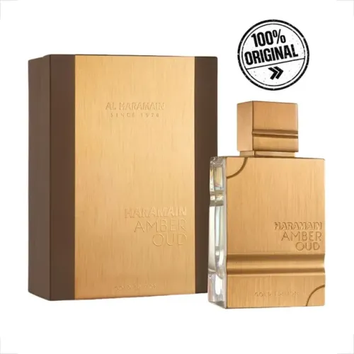 Perfume Amber Oud Gold Al Haramain Eau De Parfum 60ml Perfume Árabe Importado Original Alt