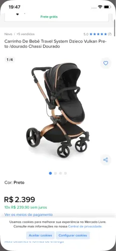 Carrinho vulkan 360 dzieco 