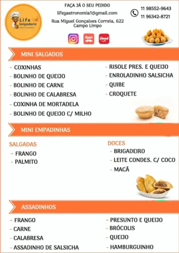 Salgados Veganos e tradicionais