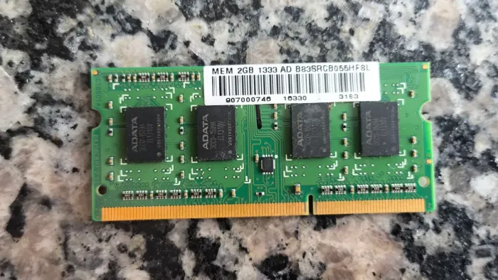 Memória ram ddr3 2g 1333mhz