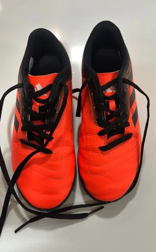 Chuteira Futsal Infantil Adidas Rabisco - Laranja+Preto