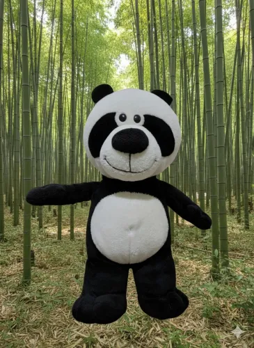 Pelúcia panda Nestlé