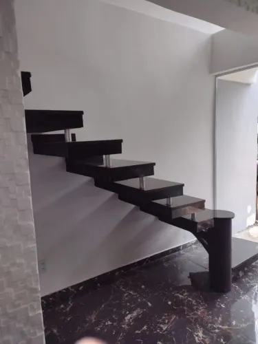 Escadas planejadas em concreto