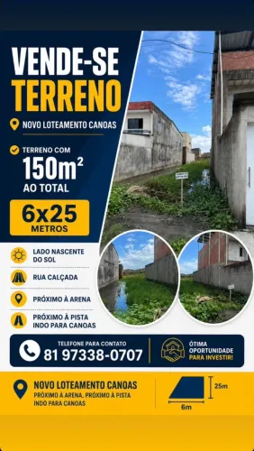 VENDO ESTE TERRENO EM NOSSA SENHORA DO Ó
